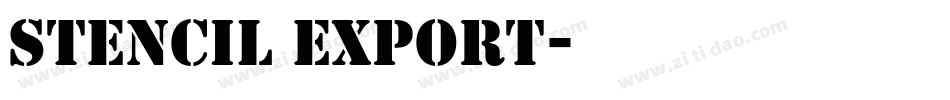 Stencil Export字体转换